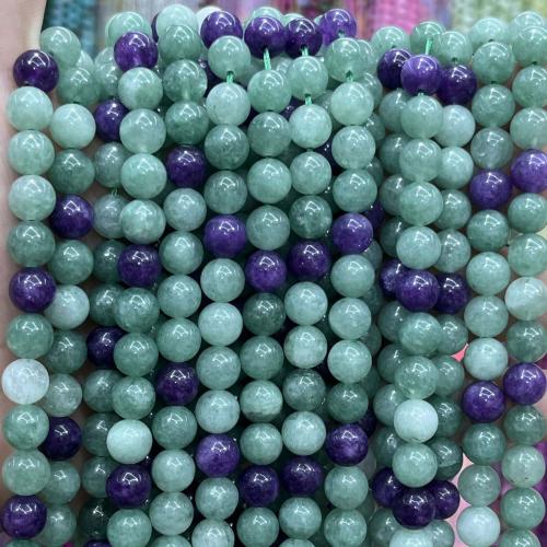 Perles de fluorite, Fluorite colorée, Rond, DIY & normes différentes pour le choix, couleurs mélangées, Vendu par brin