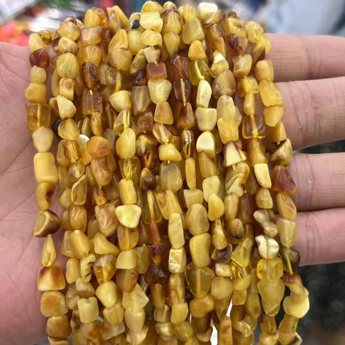 Gemstone Jewelry Beads Beeswax Nuggets DIY yellow Sold Per Approx 38 cm Strand