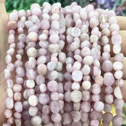Gemstone smykker perler, Kunzite, Nuggets, du kan DIY, blandede farver, 6x8mm, Solgt Per Ca. 38 cm Strand