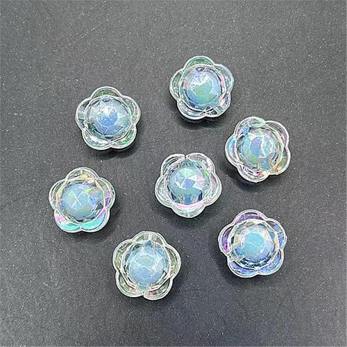 Transparent Acrylic Beads Flower DIY 12mm Approx 2mm Approx Sold By Bag