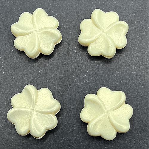 Acrylic Jewelry Beads Four Leaf Clover DIY 15mm Approx Sold By Bag