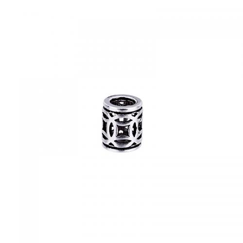 Perlas de espaciador, Plata de ley 925, Moneda de Antiguo Chino, Bricolaje & hueco, más colores para la opción, 5x6.30mm, agujero:aproximado 3.2mm, Vendido por UD