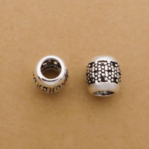 Perlas de espaciador, Plata de ley 925, Cubo, Vintage & Bricolaje & diverso tamaño para la opción & hueco, Vendido por UD