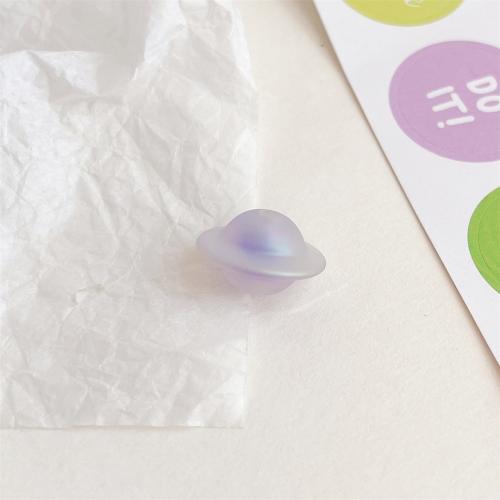 Belagte akryl perler, UV plating, du kan DIY, flere farver til valg, 11mm, 300pc'er/Bag, Solgt af Bag