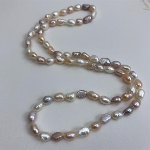 Collier en perles d'eau douce Pull, perle d'eau douce cultivée, Baroque, bijoux de mode & pour femme, couleurs mélangées, Longueur 70-75 cm, Vendu par PC