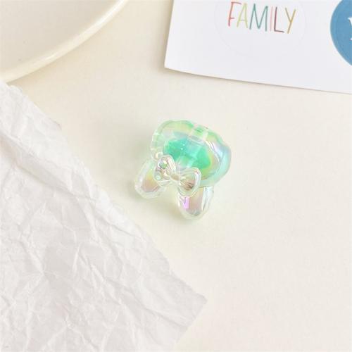 Plated Acrylic Beads Rabbit UV plating DIY 19mm Sold By Bag