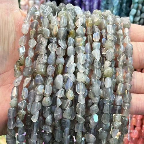 Natural Labradorite Beads Nuggets DIY grey Sold Per Approx 38 cm Strand