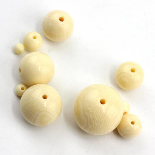 Resin Jewelry Beads Round polished DIY Sold By Bag
