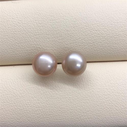 Freshwater Pearl Earrings Flat Round fashion jewelry & for woman Sold By Pair