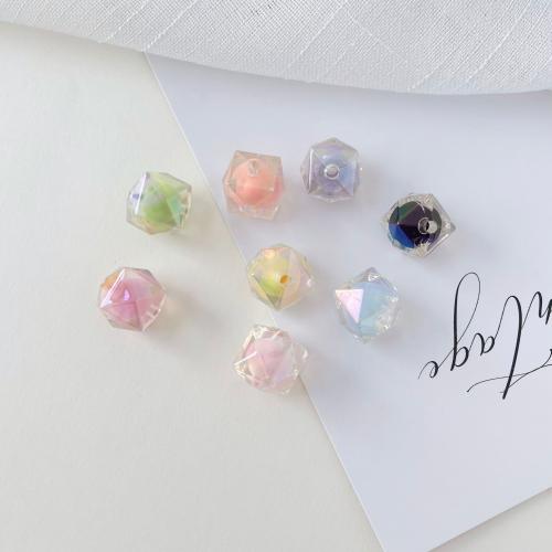 Acrylic Jewelry Beads Rhombus DIY 16mm Sold By Bag