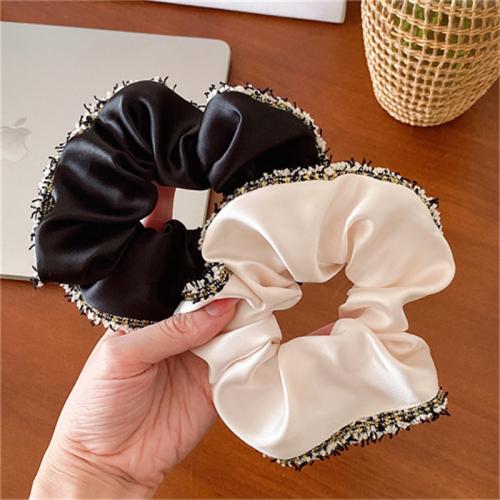 Hair Scrunchies Satin handmade elastic & for woman Sold By PC
