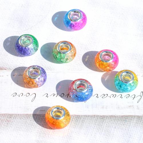 Resin European Beads DIY 14mm Sold By PC