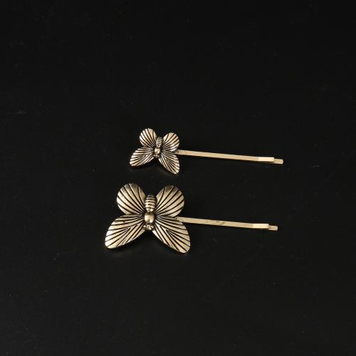 Hair Slide Zinc Alloy antique brass color plated & for woman nickel lead & cadmium free Sold By PC