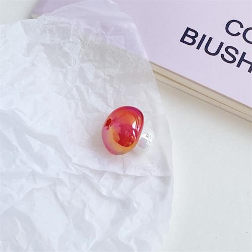Belagte akryl perler, champignon, UV plating, du kan DIY, flere farver til valg, 14x13mm, 500pc'er/Bag, Solgt af Bag