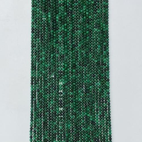 Malakit perler, Runde, du kan DIY & forskellig størrelse for valg, grøn, Solgt Per Ca. 39 cm Strand