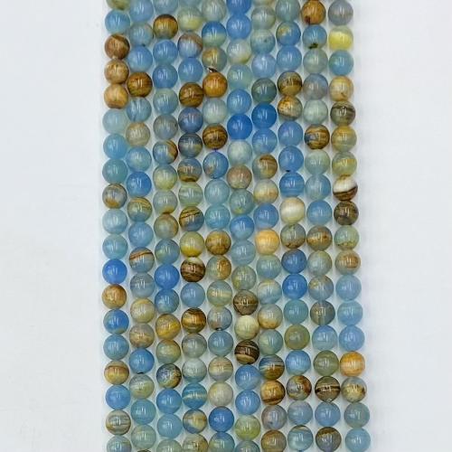 Gemstone smykker perler, Runde, du kan DIY & forskellig størrelse for valg, blandede farver, Solgt Per Ca. 39 cm Strand