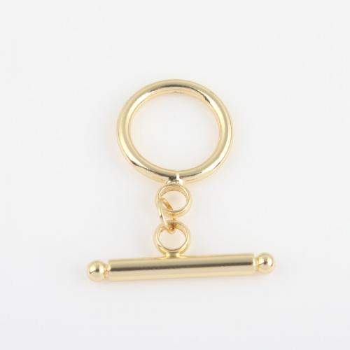 Brass Toggle Clasp Round gold color plated DIY nickel lead & cadmium free Sold By PC
