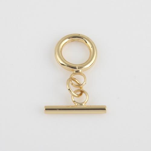 Brass Toggle Clasp Round gold color plated DIY nickel lead & cadmium free Sold By PC