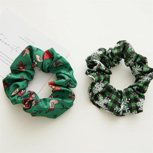 Hair Scrunchies Cloth Christmas Design & for woman Sold By PC