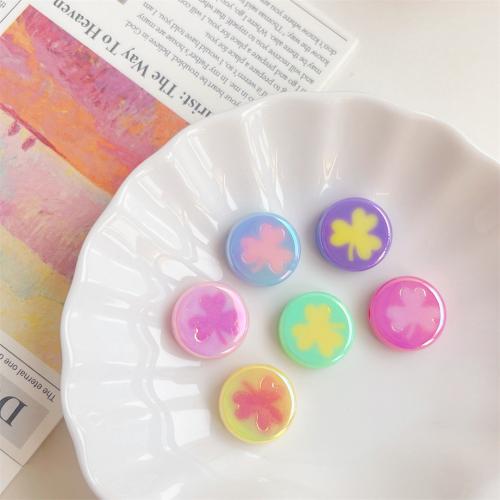 Plated Acrylic Beads Flat Round UV plating DIY 20mm Sold By Bag