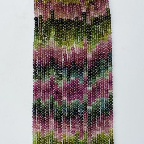 Бусины из поделочных камней, Турмалин, цвет градиента & DIY & разный размер для выбора & граненый, разноцветный, Продан через Приблизительно 36 см Strand