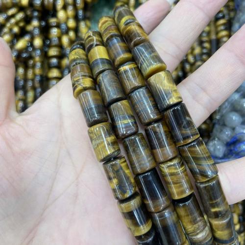 Natural Tiger Eye Beads Column DIY mixed colors Sold Per Approx 38 cm Strand