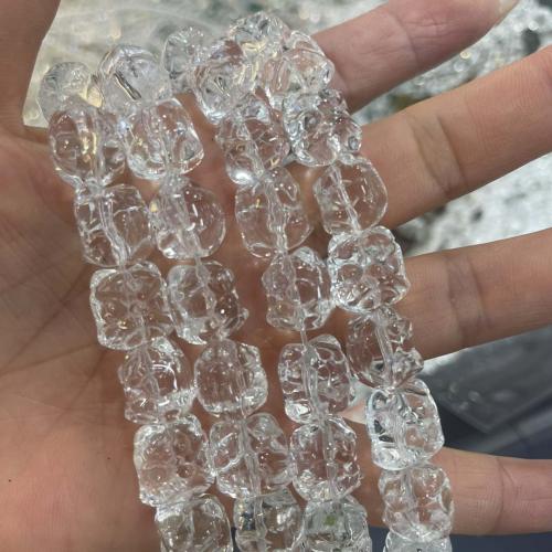 Kristall-Perlen, Kristall, DIY, Crystal Clear, 12x14mm, verkauft per ca. 38 cm Strang