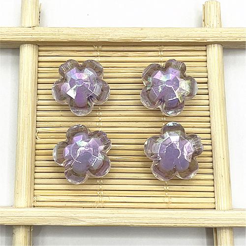 Bead in Bead Acrylic Beads Plum Blossom DIY 17mm Approx 2mm Approx Sold By Bag