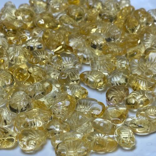 Quartz Gemstone Pendants DIY yellow 10.50mm Sold By PC