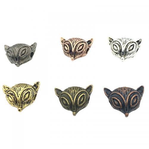 Zinc Alloy Animal Beads Fox plated DIY Sold By PC