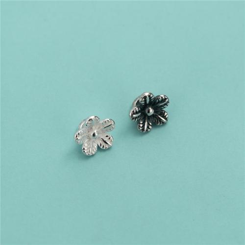 Jewelry Accessories 925 Sterling Silver Flower DIY 7mm Approx 2mm Sold By PC