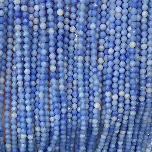 Aventurin perler, Runde, du kan DIY & forskellig størrelse for valg & facetteret, flere farver til valg, Solgt Per Ca. 38-39 cm Strand