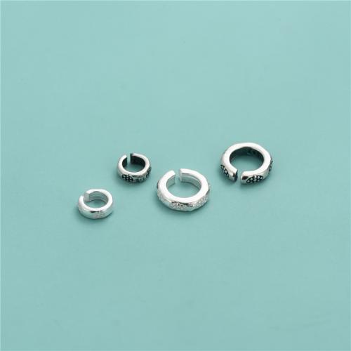 Srebrny pierścień dystansowy 925, 925 Srebro, DIY & różnej wielkości do wyboru, dostępnych więcej kolorów, sprzedane przez PC