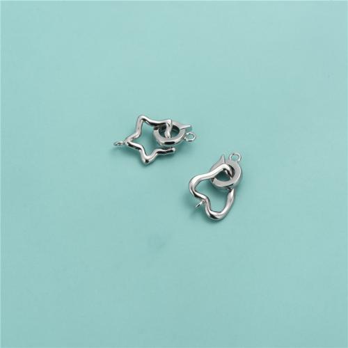 925 Sterling Silver Connectors plated DIY & hollow Approx 1.7mm Sold By PC