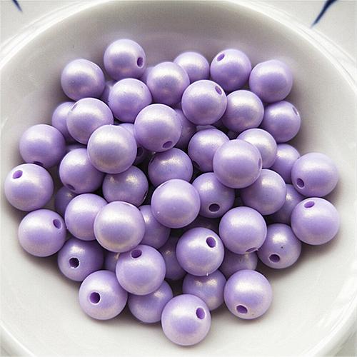 Acrylic Jewelry Beads Round DIY Sold By Bag