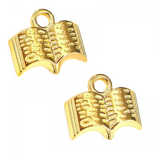 Zinc Alloy Pendants Book plated DIY nickel lead & cadmium free Approx Sold By Bag