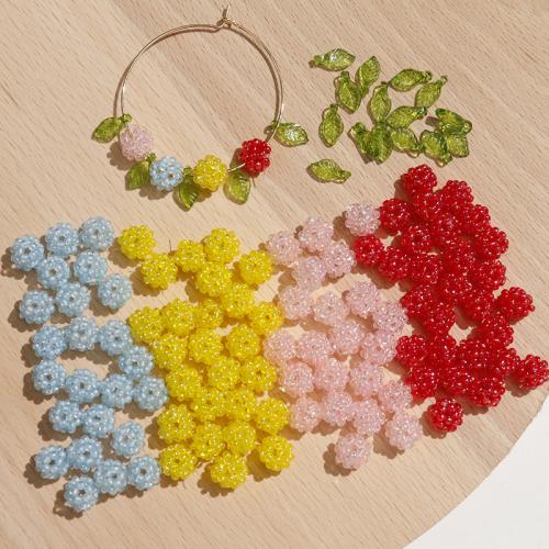 Hair Accessories DIY Findings, Glass Beads, Round, more colors for choice, 80mm, Sold By PC