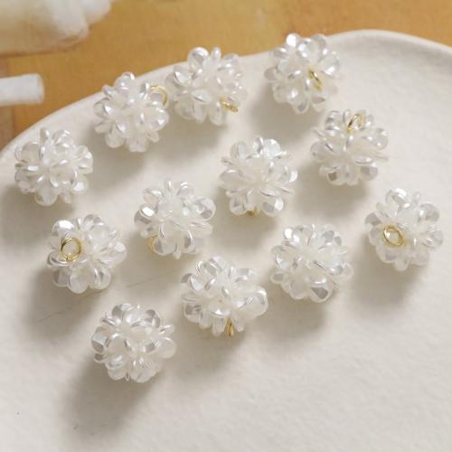 Hair Accessories DIY Findings Plastic Pearl Round white Sold By PC