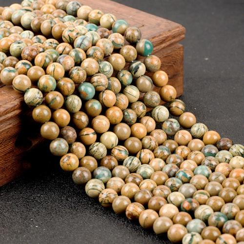 Prirodni Dragon vene ahat perle, Dragon vene Agate, Krug, možete DIY & različite veličine za izbor, 8x12mm, Prodano By Strand