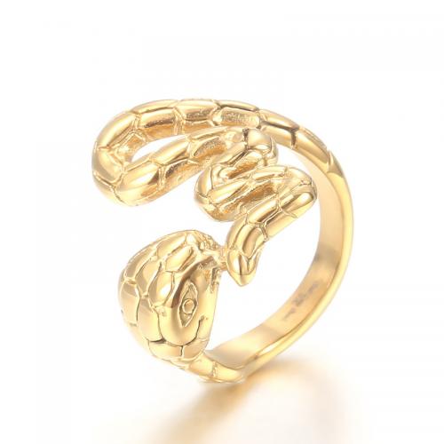 Stainless Steel Finger Ring 304 Stainless Steel Snake plated fashion jewelry & for man nickel lead & cadmium free Maximum 26mm minimum 4mm. Sold By PC