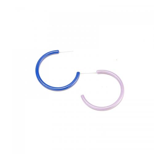 Porselein oorbellen, voor vrouw, meer kleuren voor de keuze, 30x30mm, Verkocht door PC