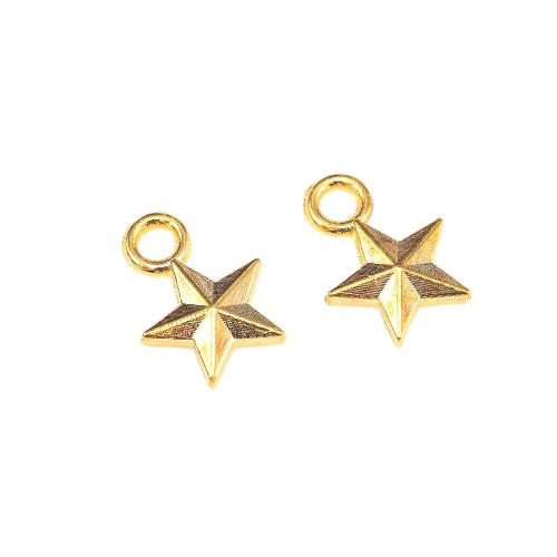 Zinc Alloy Star Pendant plated DIY nickel lead & cadmium free Approx Sold By Bag