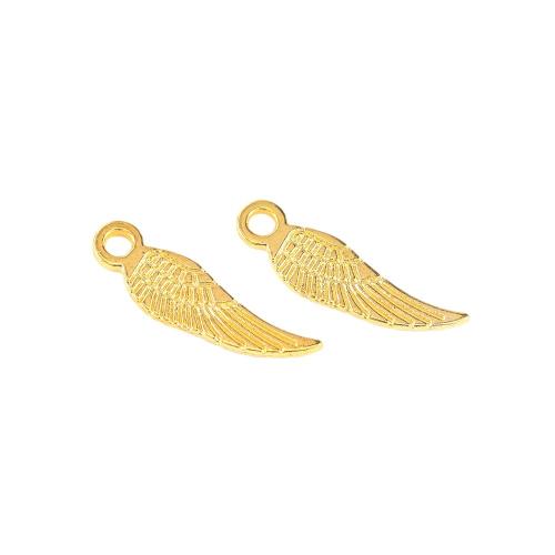 Wing Shaped Zinc Alloy Pendants plated DIY nickel lead & cadmium free Approx Sold By Bag