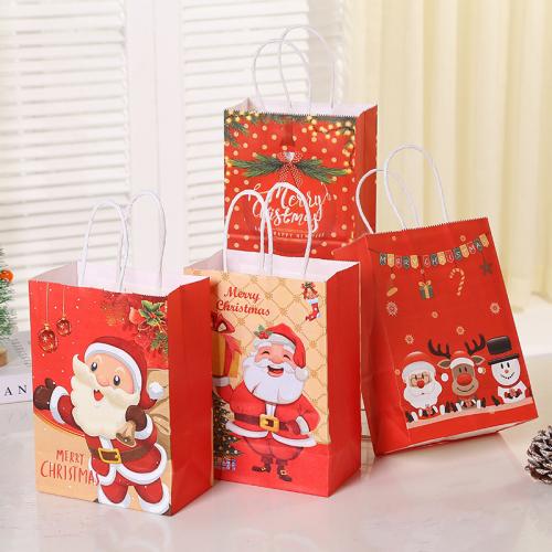 Christmas Gift Bag Paper durable & Christmas Design Sold By PC