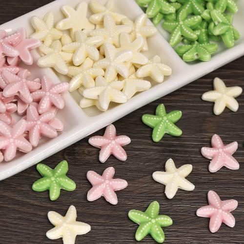 Porcelain Jewelry Beads Star DIY 18mm Approx Sold By Bag