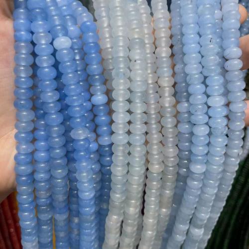 Jade Perlen, Abakus,Rechenbrett, poliert, gefärbt & DIY, keine, 5x8mm, verkauft per ca. 38 cm Strang