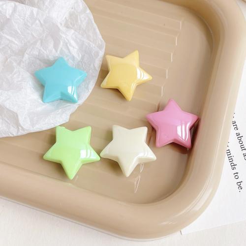 Plated Acrylic Beads Star UV plating DIY 28mm Approx Sold By Bag