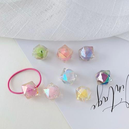 Acryl sieraden kralen, Rhombus, DIY, meer kleuren voor de keuze, 20mm, Ca 100pC's/Bag, Verkocht door Bag