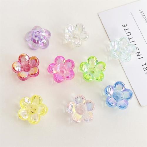 Plated Acrylic Beads petals UV plating DIY 10mm Approx Sold By Bag