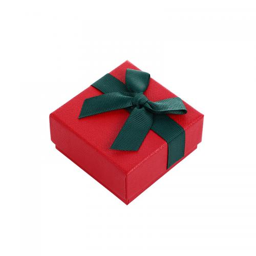 Jewelry Gift Box Paper Square & with ribbon bowknot decoration Sold By PC